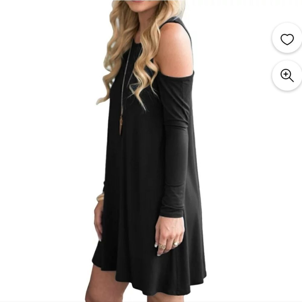 Qixing black simple dress - Picture 2 of 9